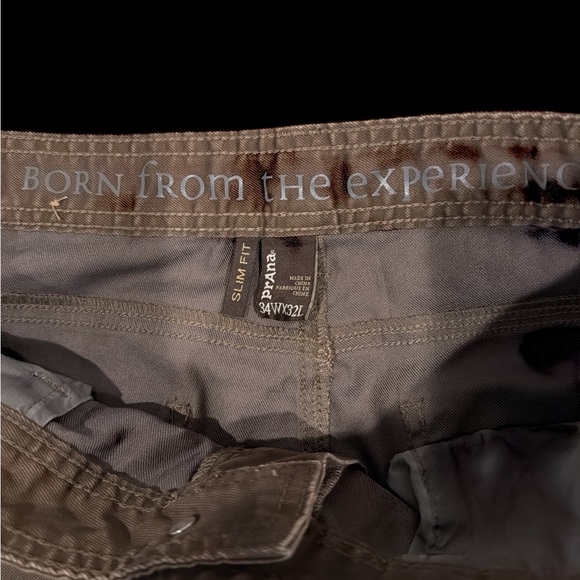 prAna Bridger Slim Straight Jeans Brown Men’s 34x32L - Picture 5 of 7